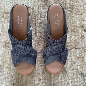 Reptile print wedges